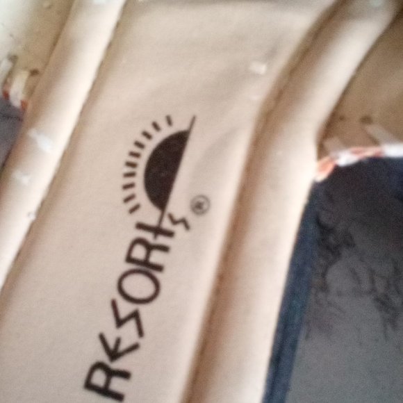 Vintage NWOT Women's  Whipped-stitch Upper Leather Sandals Orange/White size 7 - Picture 5 of 9